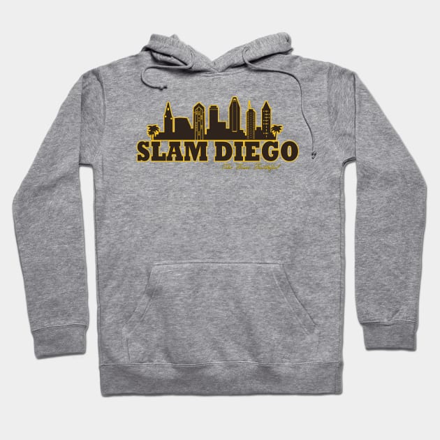 SLAM DIEGO - San Diego City Skyline - The Friar Faithful Hoodie by The Friar Faithful 